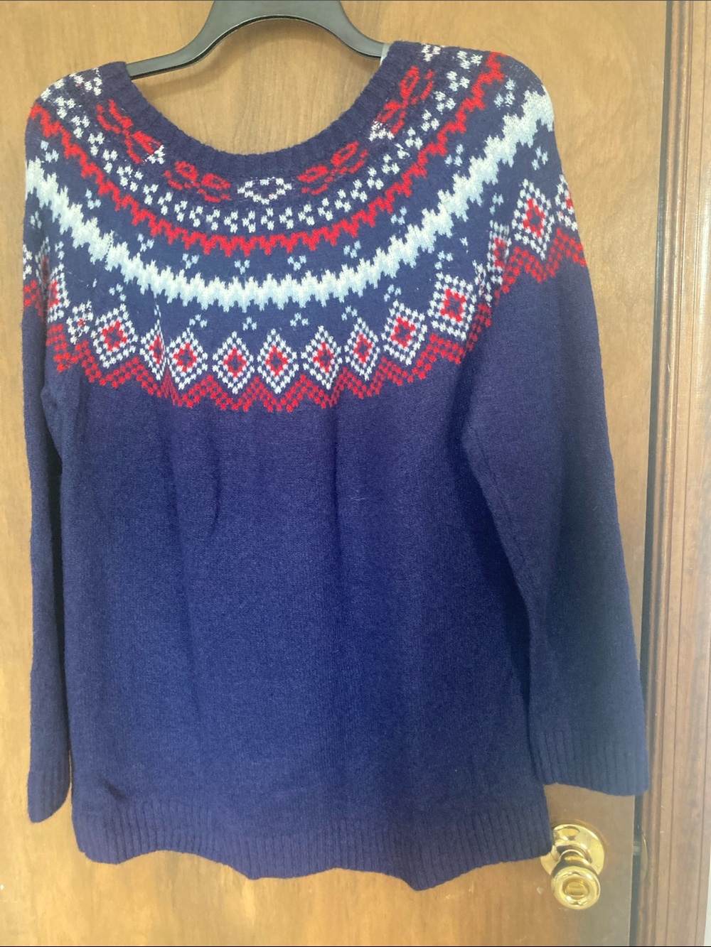 Inner circle crewneck sweater with fair isle like print casual business size 1X - Picture 7 of 14